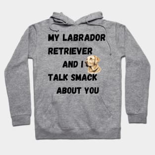 My Labrador Retriever and I Talk Smack Hoodie